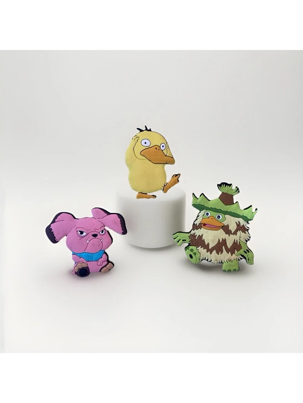 Pokemon Movie Promo Set of 3 Slurpee Drinking Straw Charms Psyduck